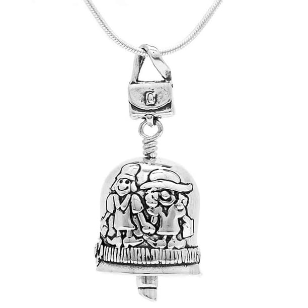 a Unique Gift for Any Occasion Sister Bell Pendant in Sterling Silver with Loving Gift Card
